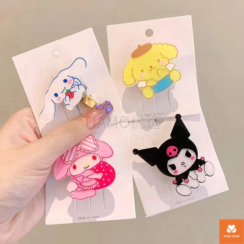 发光发夹三丽鸥可爱发光发卡夹子变色学生发饰网红头饰日系刘海夹