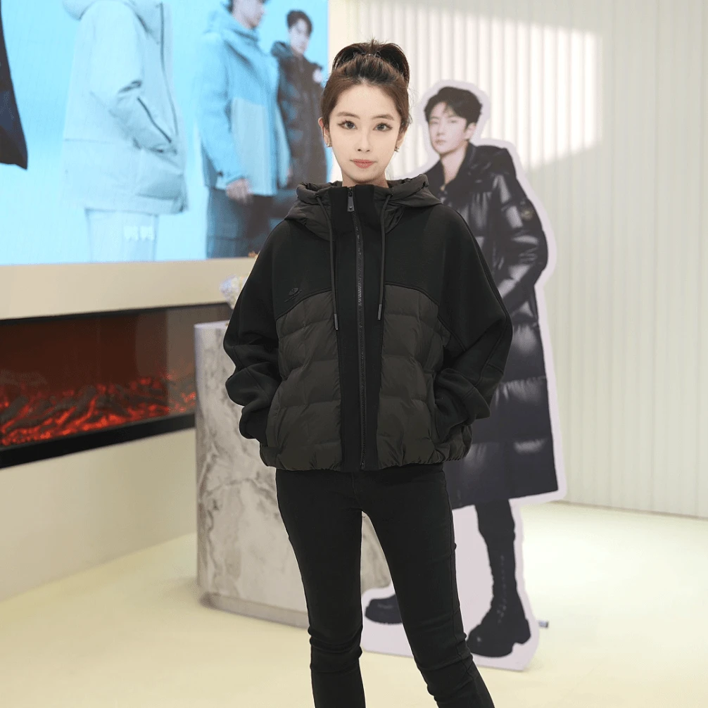 YAYA/鸭鸭冬新款潮流连帽简百搭韩版羽绒服鸭绒羽绒服YE4A60180A6