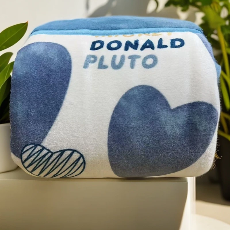 【蓝爱心卡通】200*230cm被子加绒加厚双面绒被双人被芯冬被