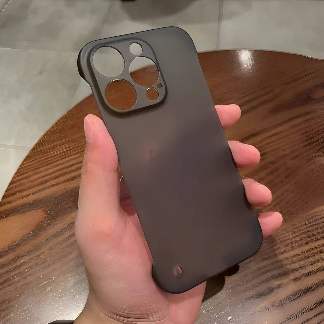 无边框半透明磨砂适用苹果16promax手机壳iPhone15超薄防摔散热14
