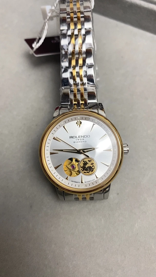 ROLENDO R/罗兰度机械腕表，女士鎞銝，24 k时尚潮流