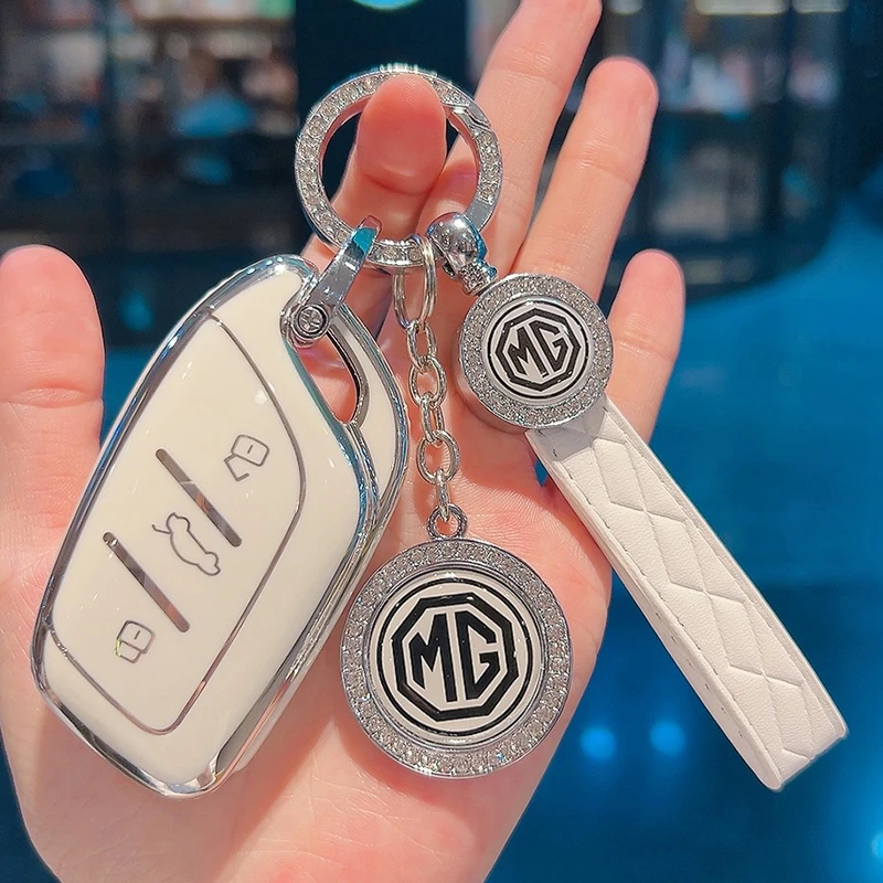 适用于新款名爵5钥匙套MG名爵ZS名爵HS名爵6新能源包女士男轻奢
