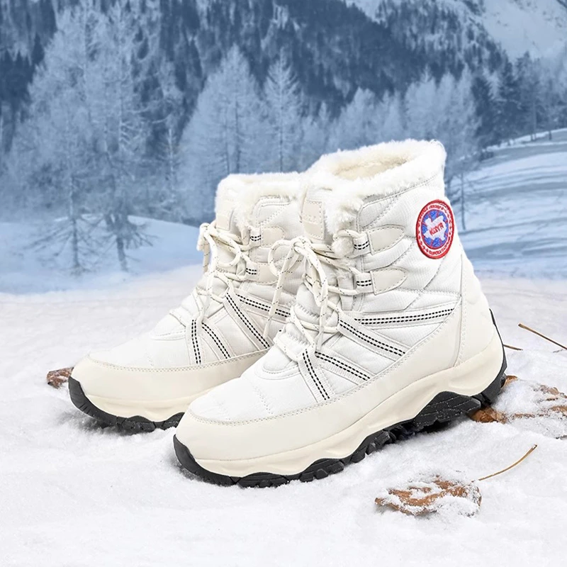 俄罗斯雪地靴男女冬季户外加绒加厚保暖棉靴东北零下抗寒高帮靴子