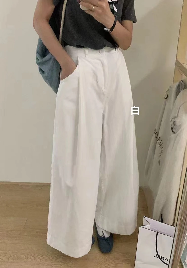 松紧腰    韩版超百搭休闲阔腿长裤802