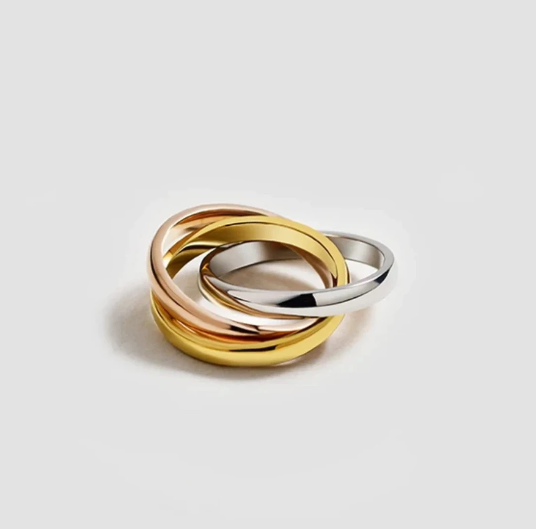 k家三色环戒 围巾