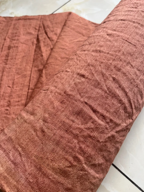老土布手工织布植物染色草木染茶席布装饰布服装布 拼布设计尺寸