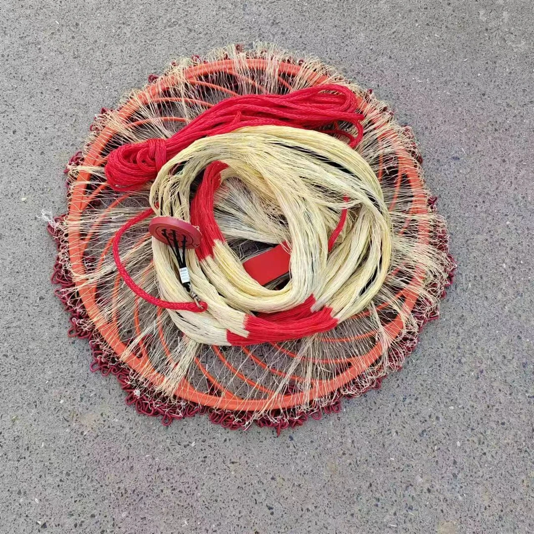 1指2指网眼 烤漆防锈链子机织大力马线飞盘手抛链子撒网渔网垂钓