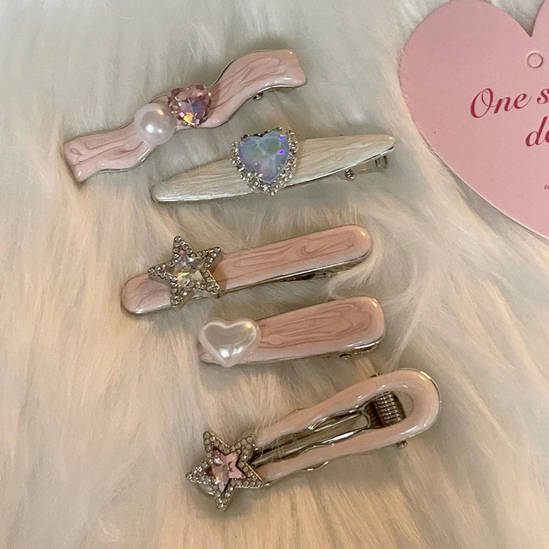 甜美ins风碎发侧边发夹简约新款刘海夹小众精致时尚发饰