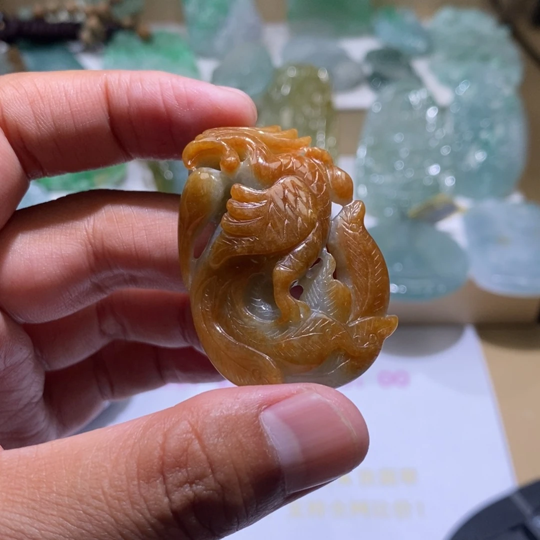【闪购商品】翡翠颈饰未镶嵌凤凰