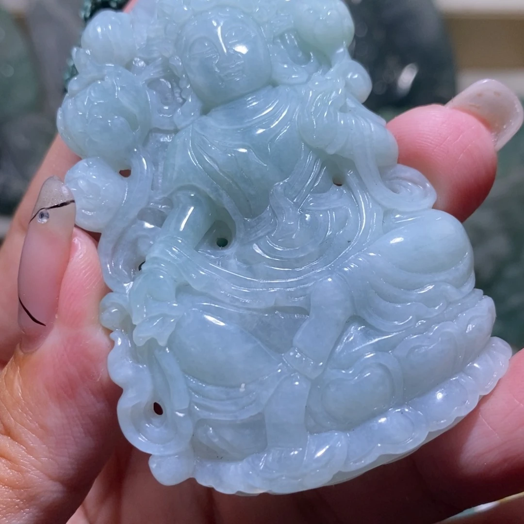 【闪购商品】翡翠颈饰未镶嵌观音
