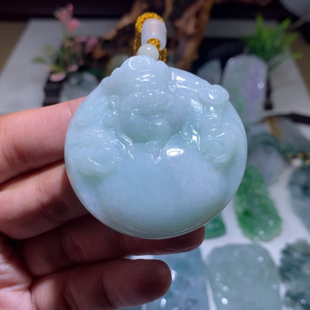 【闪购商品】翡翠颈饰未镶嵌财神