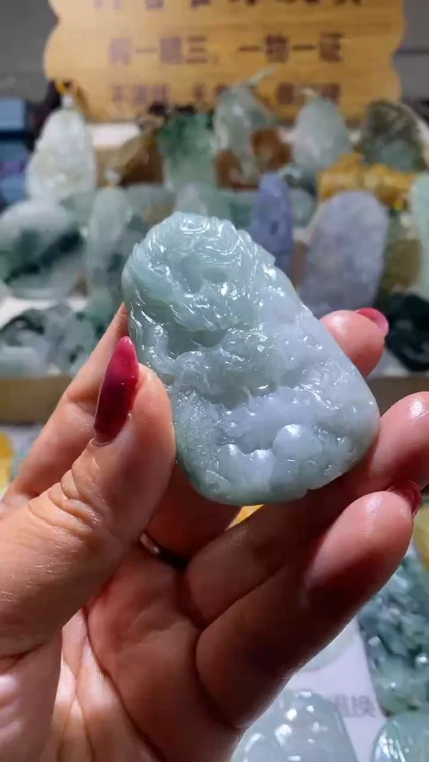 【闪购商品】定制翡翠未镶嵌龙牌