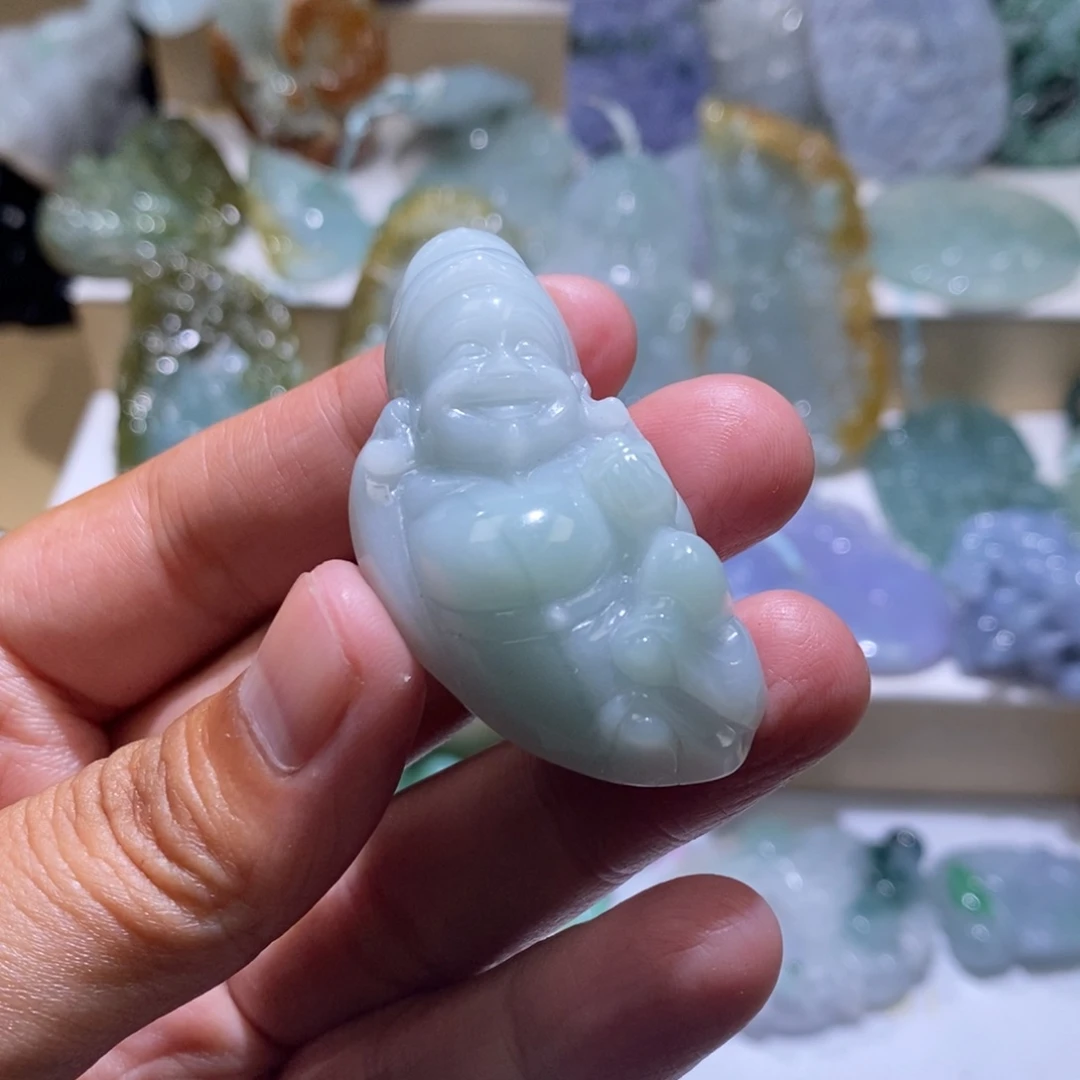 【闪购商品】翡翠颈饰未镶嵌财神