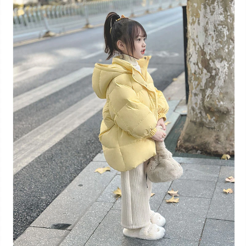 女童加厚棉服冬季新款中长款儿童冬装时髦棉衣保暖外套潮