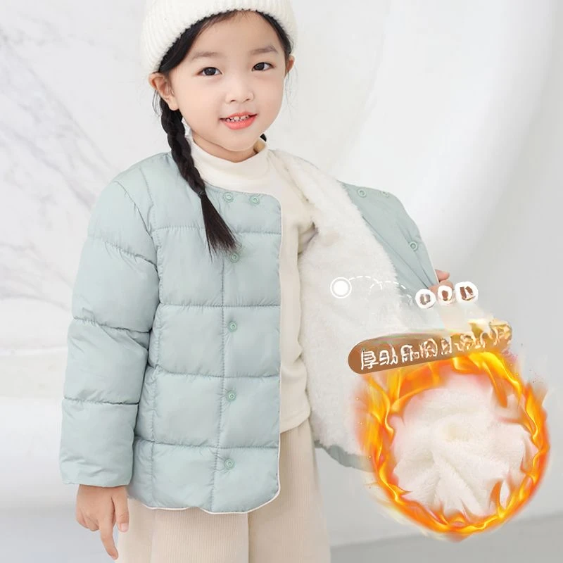 儿童棉服内胆小中大童宝宝女童棉衣男童加绒小孩童装新款秋冬外套