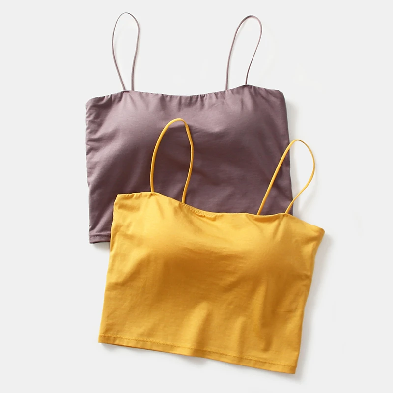 莫代尔棉半截露脐吊带MX93