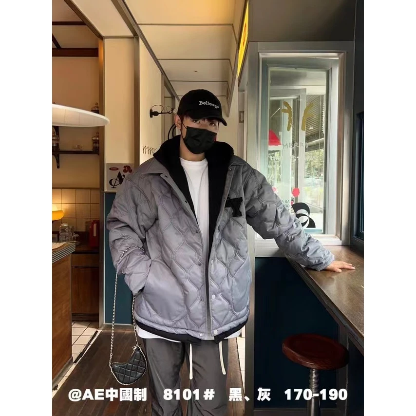 【FW8101-灰色】青少年外套棉服