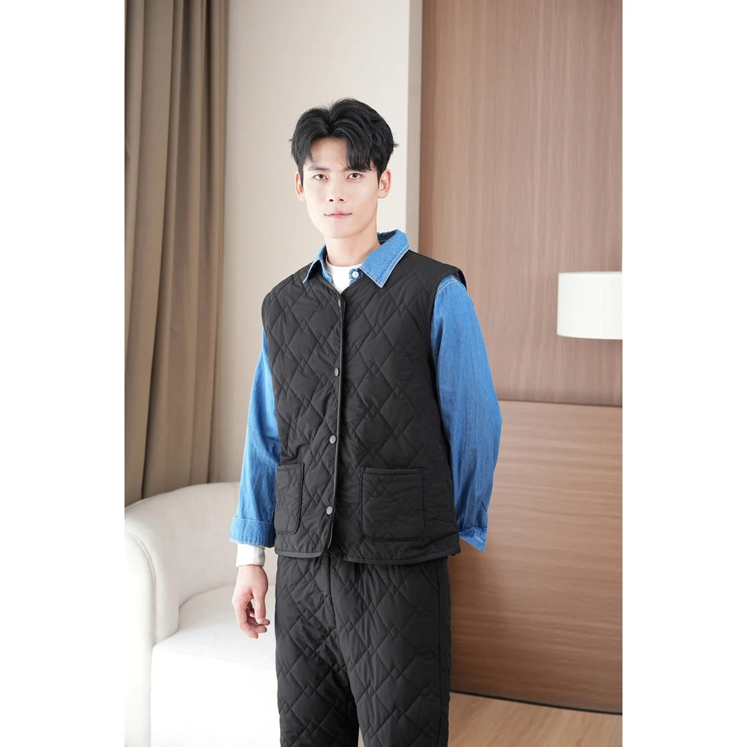 【8001】情侣羊毛绗缝马甲防风防水防静电YY