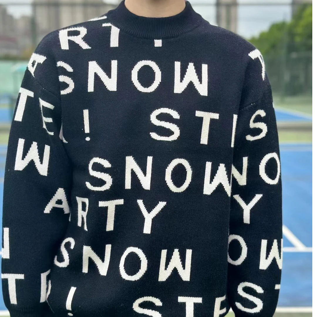 【234-黑色】青少年秋冬潮品毛衣