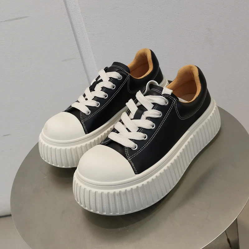 2025年春季新款SGIRL TWTW超酷厚底轻便柔软松糕鞋系带饼干鞋女鞋