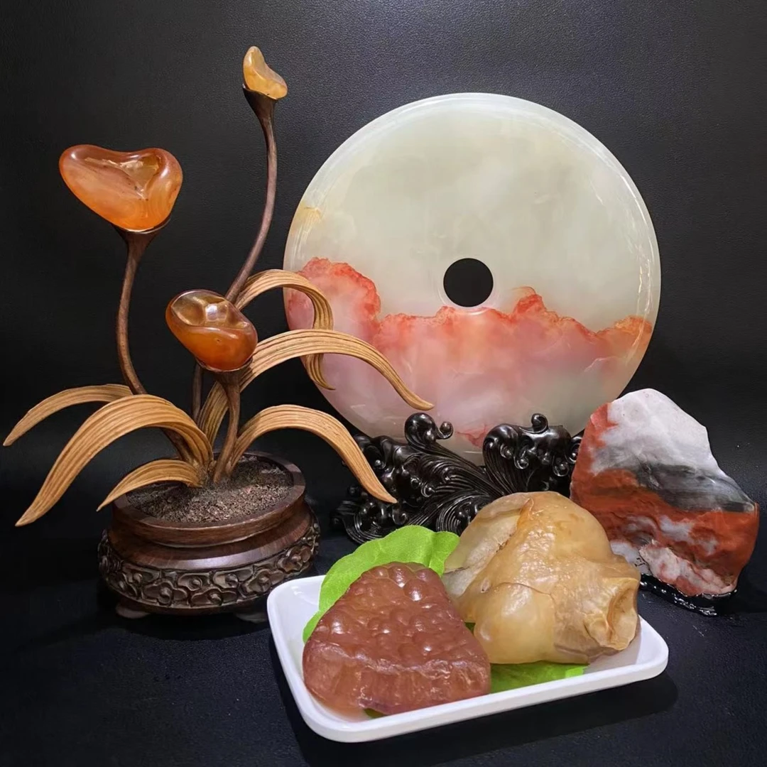 内蒙古戈壁石奇石客厅家居装饰品3D模型摆件（直播链接）
