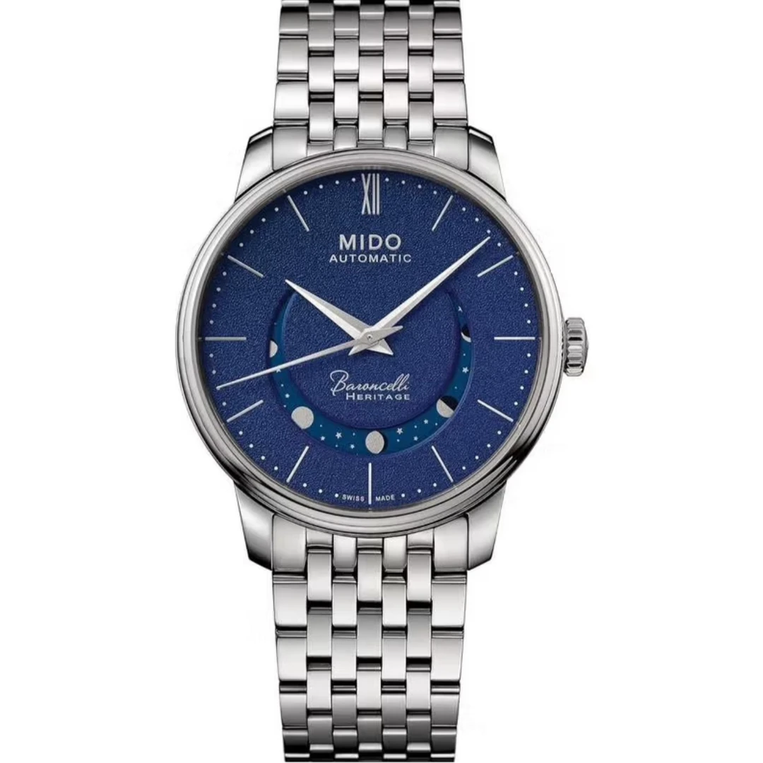 全新未使用 Mido/美度 贝伦赛丽/公价9500/39表径/全套腕表
