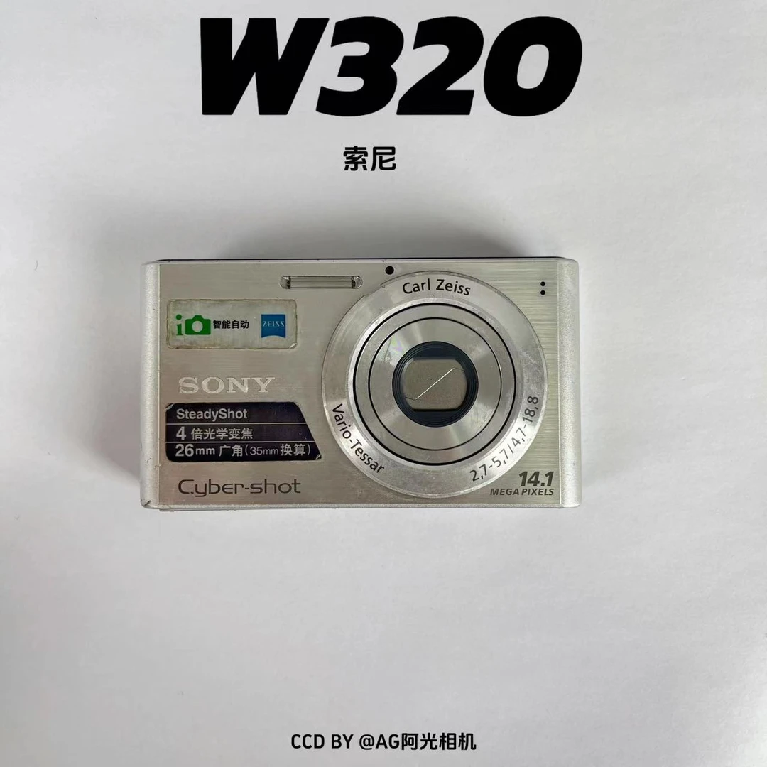 9新 Sony/索尼 W320银色 1410万像素4倍光变 不支持试用