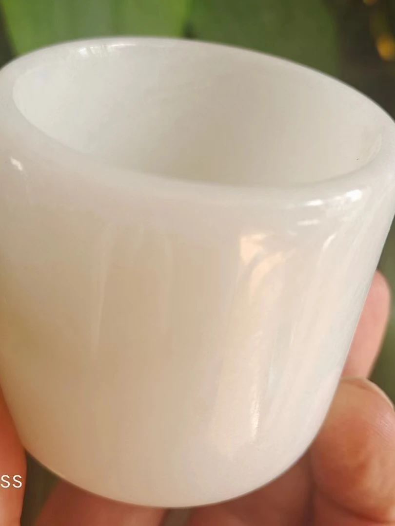 天然白玉杯，白玉茶碗，茶盏茶杯茶具，玉杯茶杯