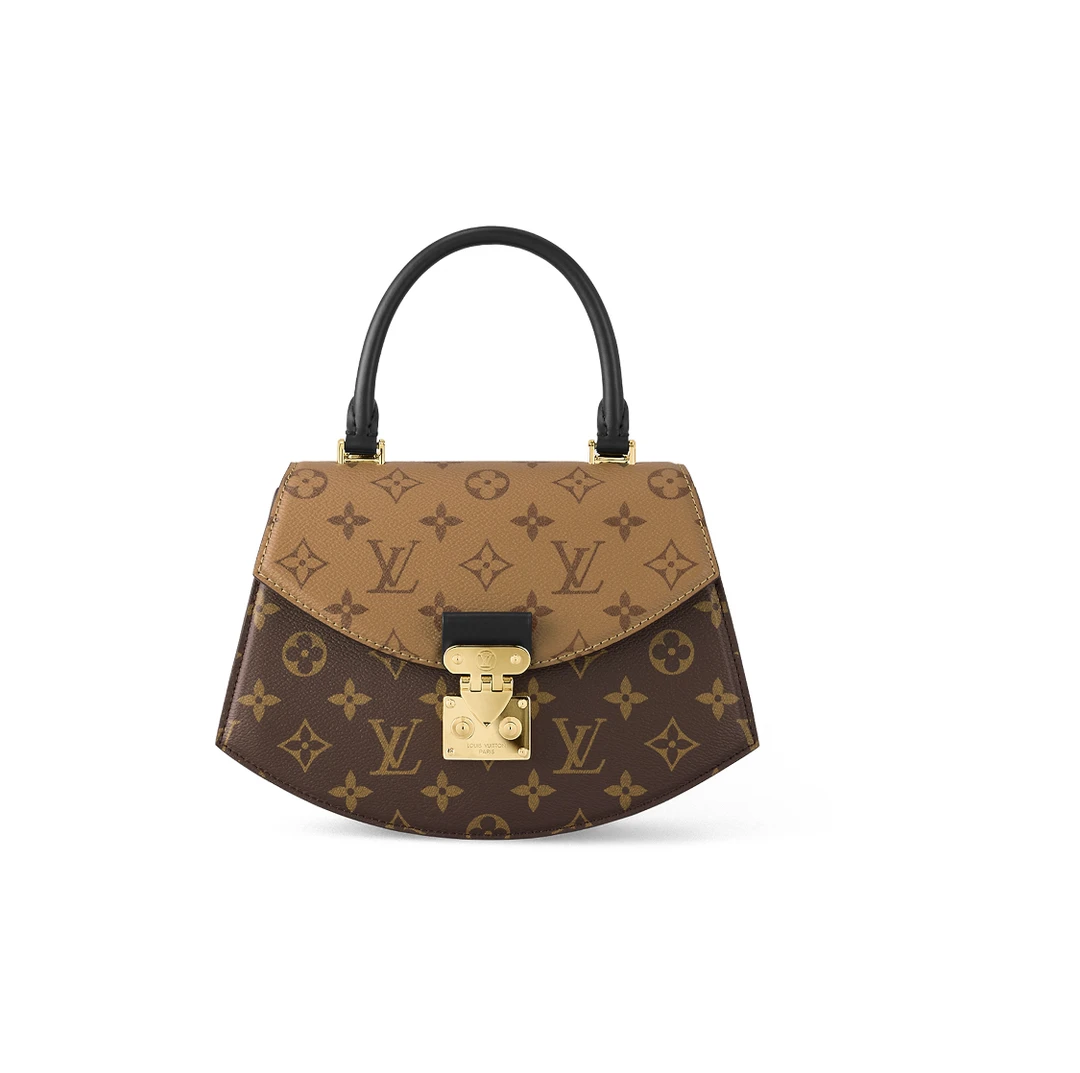 未使用 LouisVuitton/路易威登 新款拼色Tilsitt老花扇子包