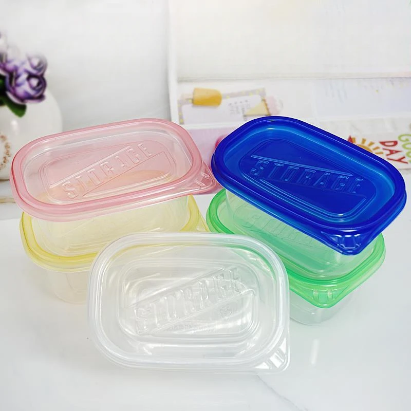 W超轻土收纳盒彩泥密封盒长方形史莱姆分装透明塑料圆盒带盖子小