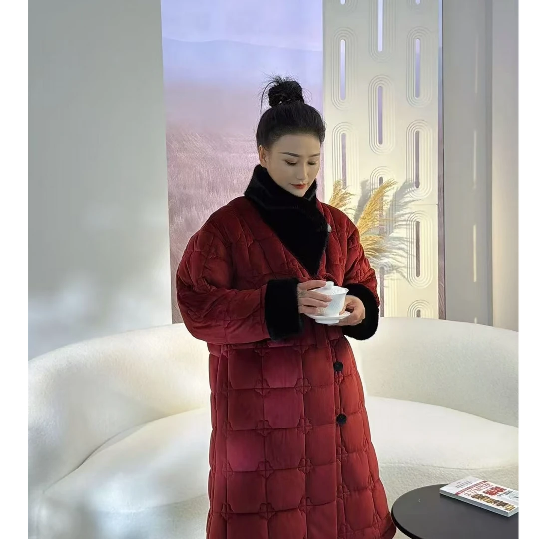 Q1002冬季加厚加绒保暖睡衣套装时尚洋气秋冬家居服