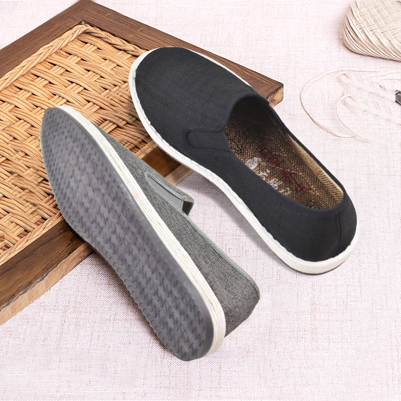 【百草菱纹】相巾款千层底布鞋男士手工老北京老布鞋千层底