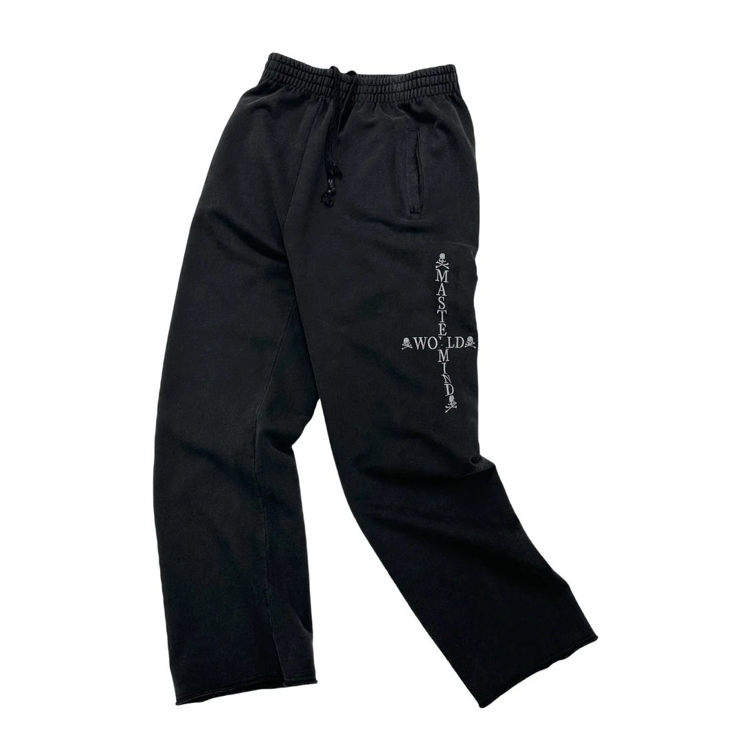 冬季新品刺绣字母休闲裤男潮流宽松直筒阔腿裤休闲运动长裤A167