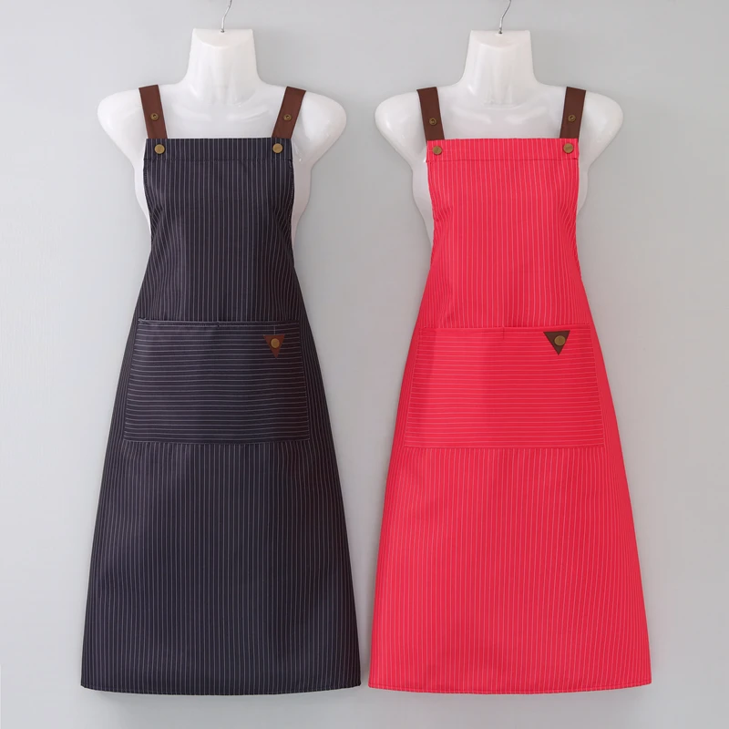 加长过膝防水防油围裙女时尚洋气家用厨房做饭新款工作服女定制男