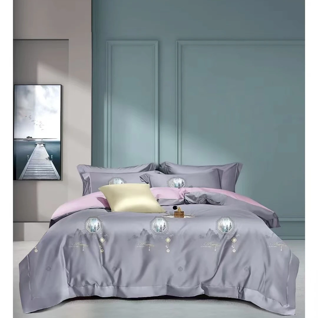 百支数码贡缎B-5《江山》2.5米灰