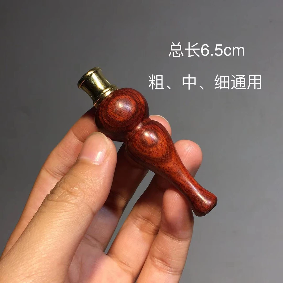 小叶紫檀木三用葫芦小烟嘴迷你便捷式粗中细男过滤芯清洗循环实木