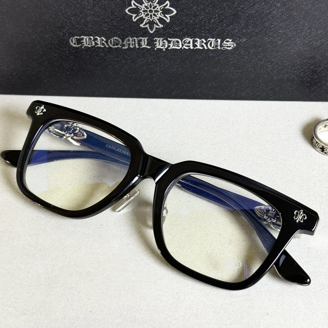 【钛刀】粗框黑色网红男款复古痞帅眼镜架｜可配镜片