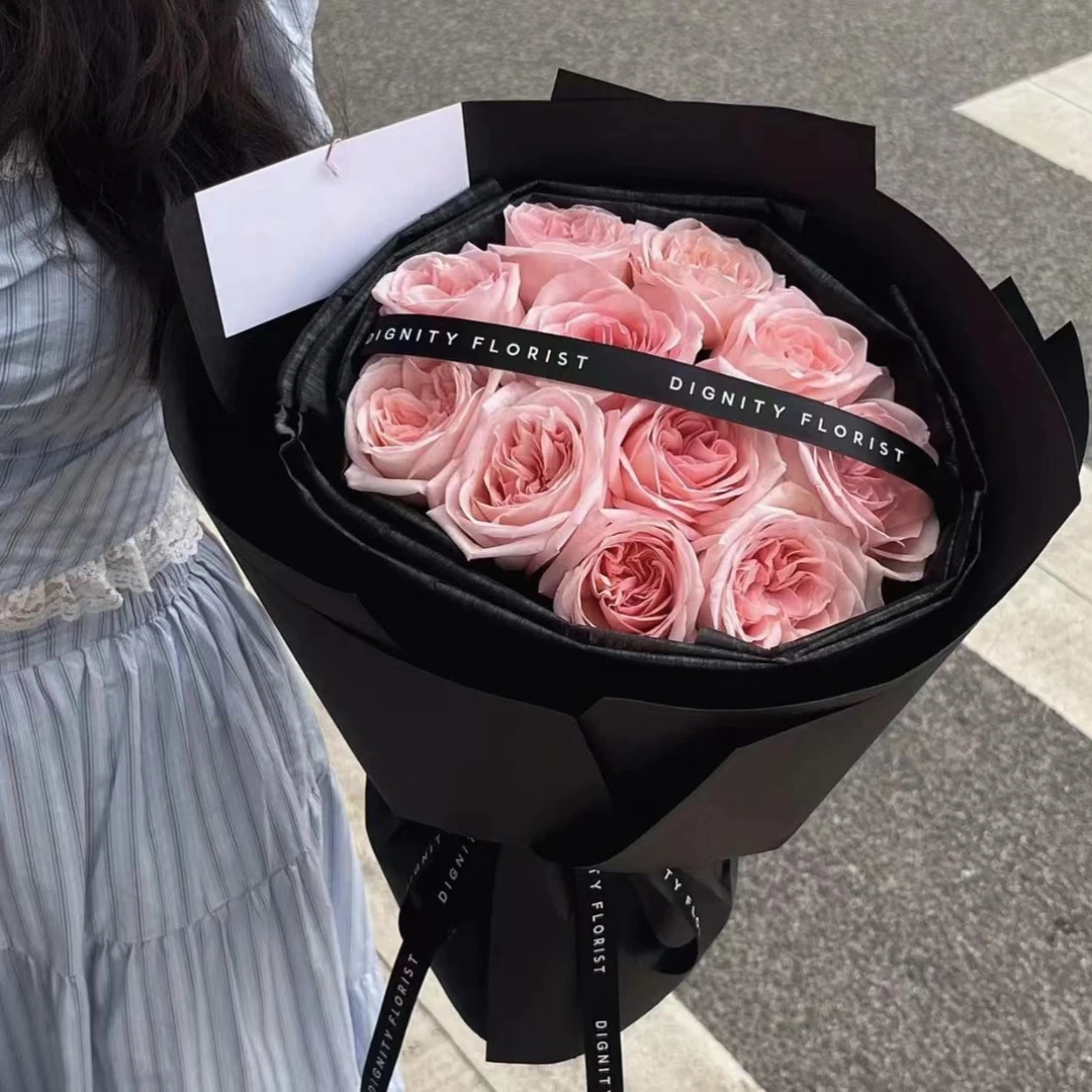 【不被定义的爱】11朵粉荔枝玫瑰花束送女友闺蜜生日祝福鲜花表达爱意花店同城配送