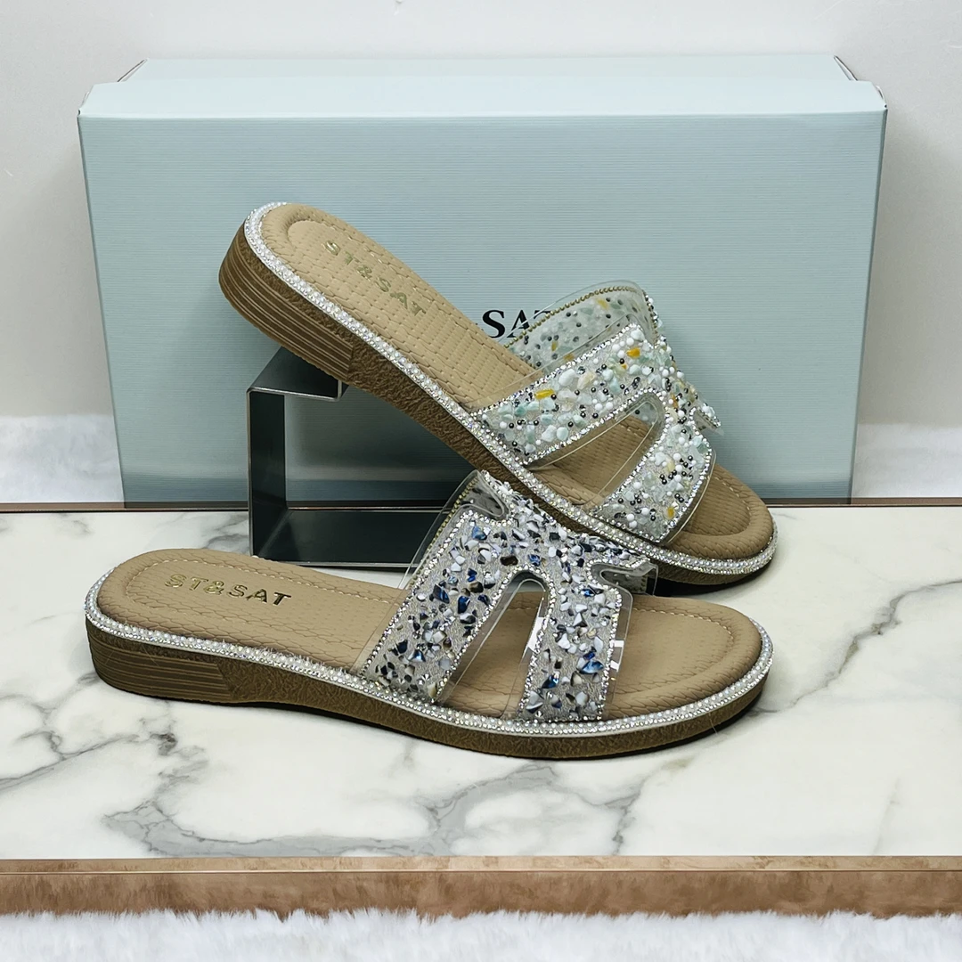 星期六软底凉拖2024夏季新款轻便舒适休闲懒人露趾拖鞋SSC2110305