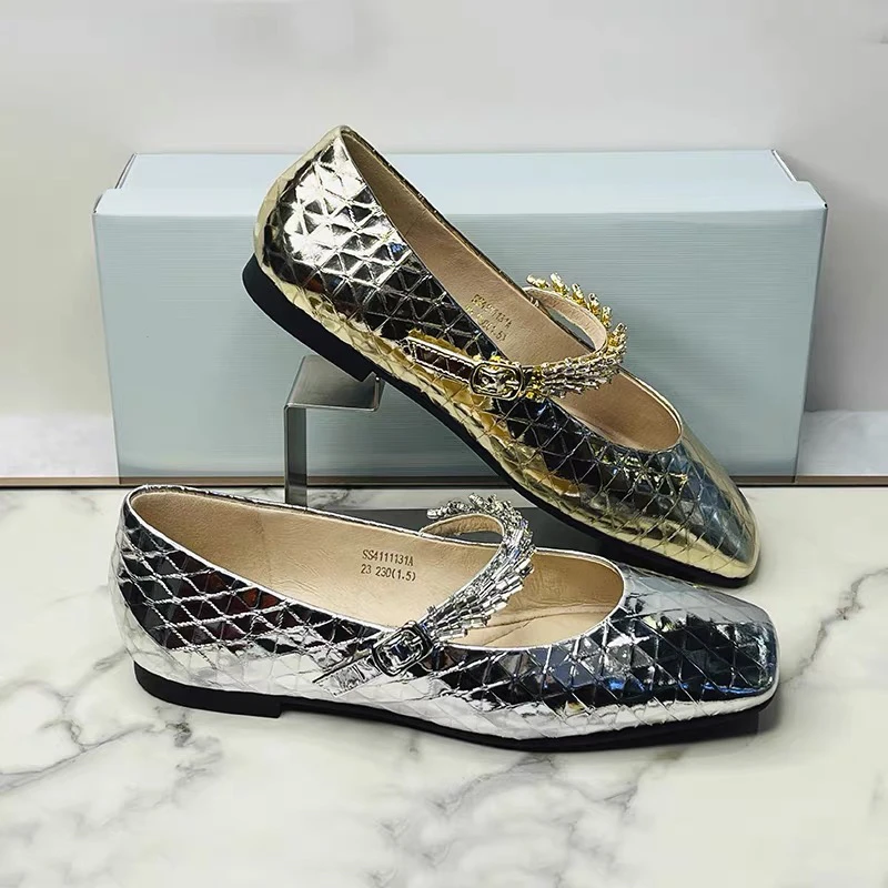 STSAT星期六单鞋2024春专柜正品玛丽珍一字扣皮鞋女鞋SS4111131A