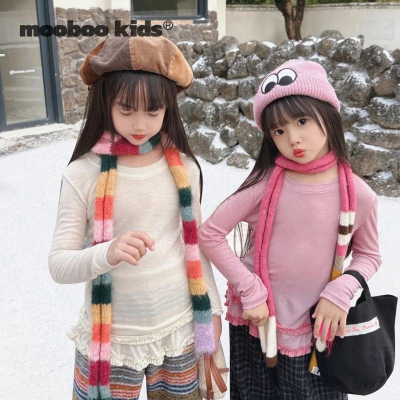墨宝童装MoobooKids_叠穿好物洋气打底衫儿童上衣女童宝宝秋冬