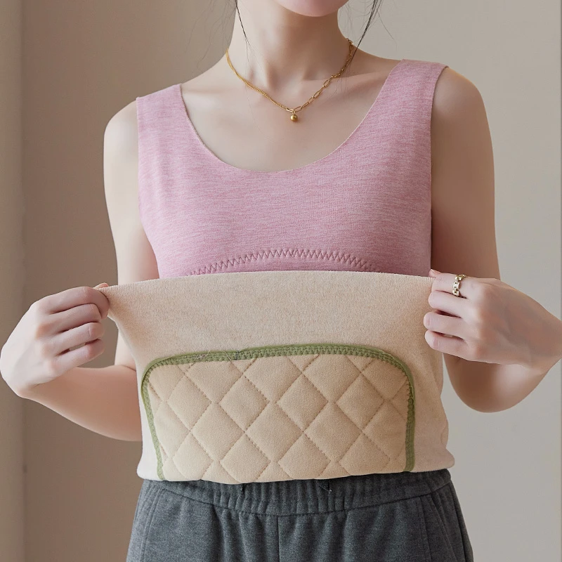 【曼曼专属】大码保暖背心女冬季胖妹妹200斤加厚修身内搭无袖上衣