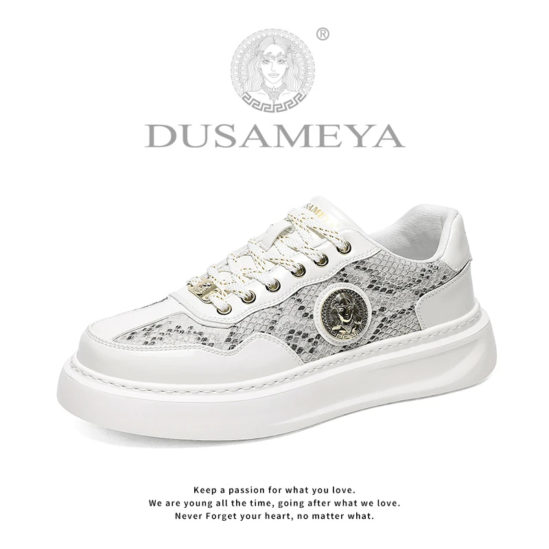 DUSAMEYA/杜莎米娅秋冬新款港风轻奢时尚百搭情侣软底休闲潮流鞋