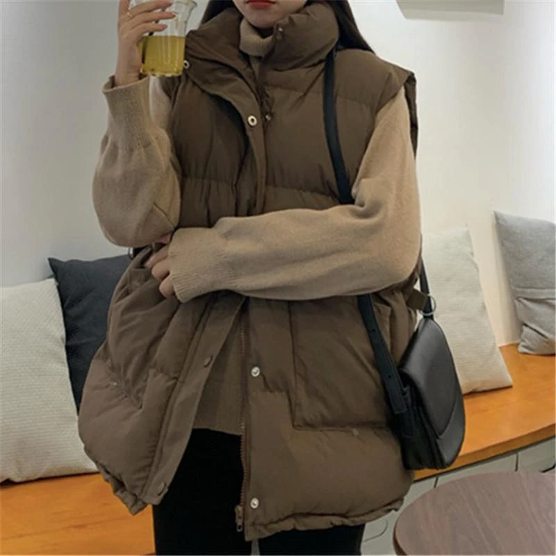 23新款羽绒服大码300斤胖mm棉服马甲秋冬韩版宽松240棉袄马