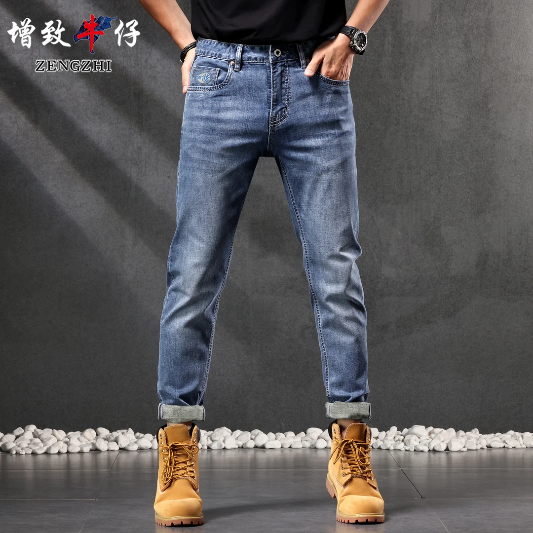 ZENGZHI/增致牛仔9153男士牛仔裤宽松休闲百搭弹性直筒秋季新款