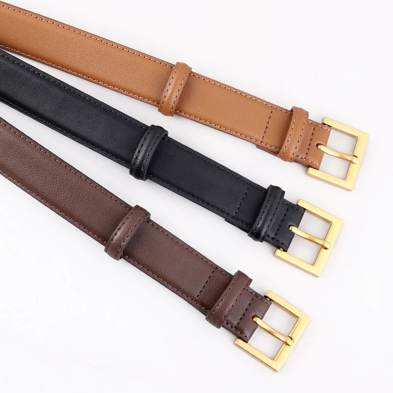 2024新款女士皮带真皮百搭装饰腰带高级感牛仔裤带潮时尚简约休闲