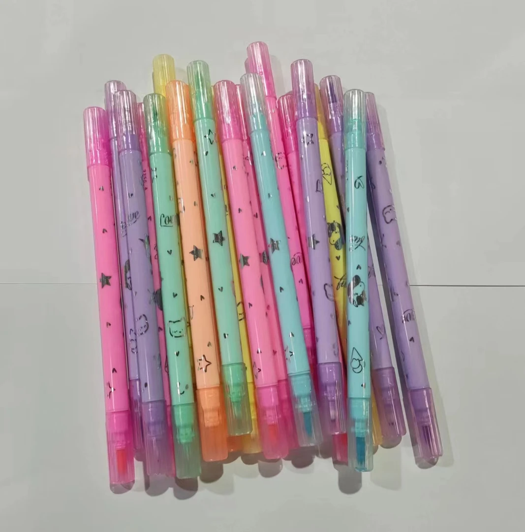 精装荧光笔学生标记用笔（颜色混发）