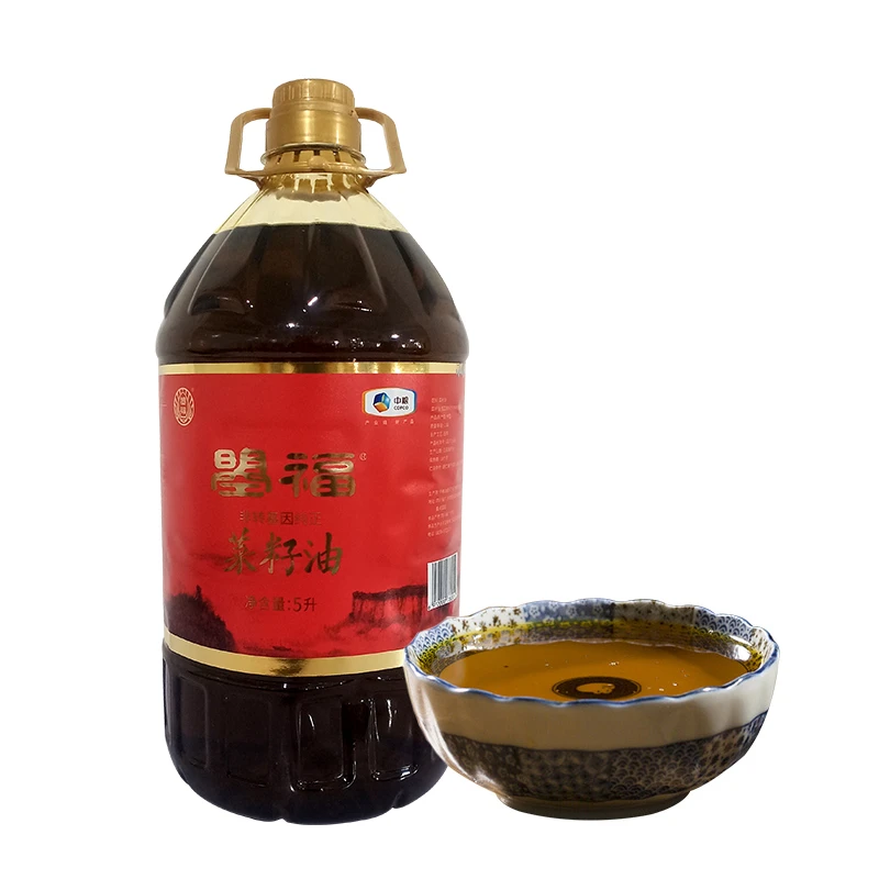 中粮瞾福纯正菜籽油5L压榨菜油四川菜籽油非转基因