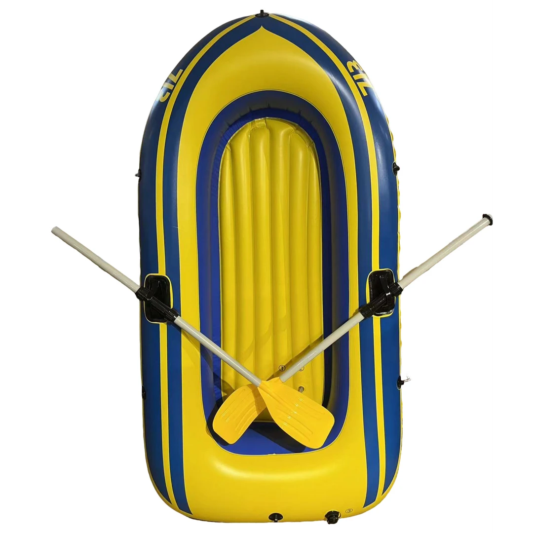 充气船橡胶皮划艇钓鱼充气艇颜色款式随机