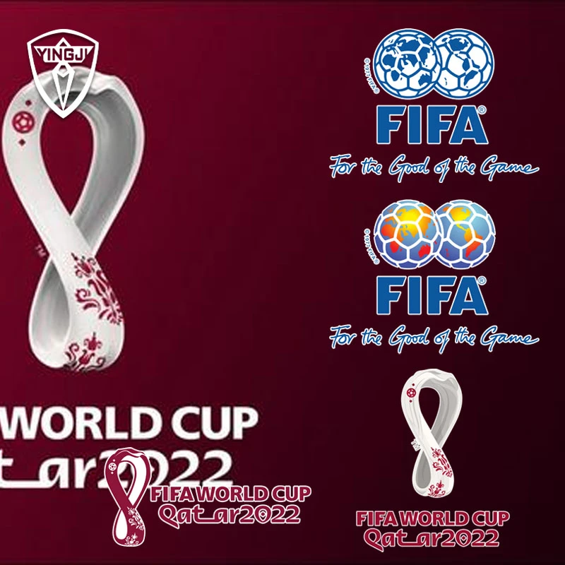 世界杯贴纸 卡塔尔2022标志logo反光车贴车身贴后窗玻璃贴